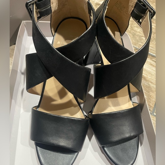 🖤Franco Sarto Habra Women’s Casual Heels Size 6.5M ,8.5M Black NEW🖤 - Picture 3 of 8